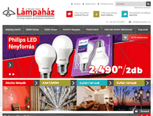 Tablet Screenshot of lampahaz.hu